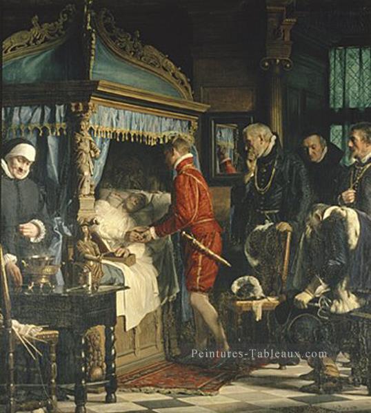 Le chancelier Niels Kaas remet les clés du Christianisme IV Carl Heinrich Bloch Peintures à l'huile